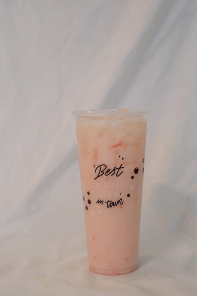 Strawberry Coconut Milk Tea.