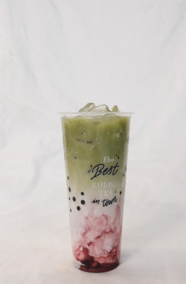 Blueberry Matcha Latte.